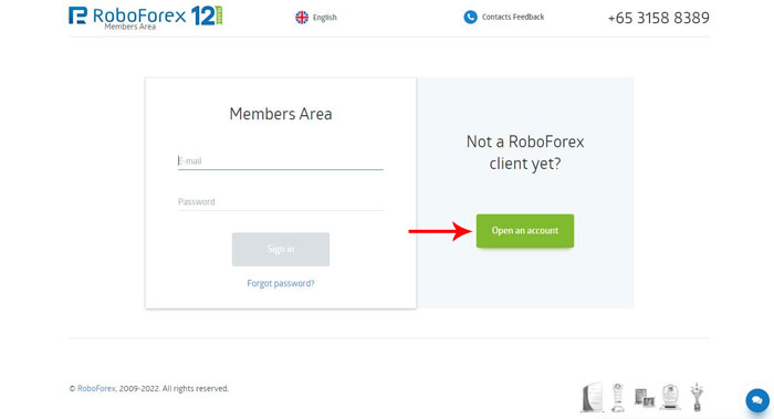 ثبت نام در بروکر روبوفارکس(RoboForex)