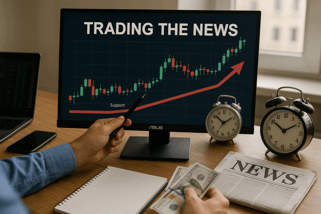 استراتژی ترید در زمان اخبار اقتصادی و سیاسی